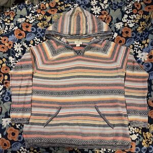 LOFT Men's Multicolor Striped Hoodie Sweater